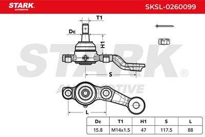 Шарнири STARK SKSL-0260099