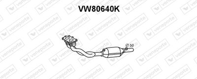 VENEPORTE VW80640K Катализатор  для VW GOLF IV (1J1) 1.6