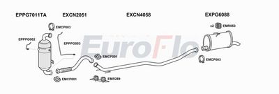 Układ wydechowy EUROFLO CNBERM16D6001B