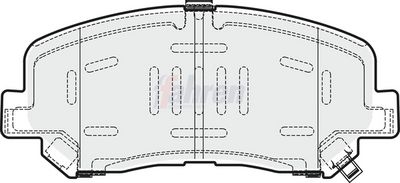 Fahren Brake Pad Set, disc brake FBP3728