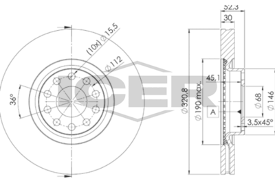 спирачен диск ICER 78BD4086-2