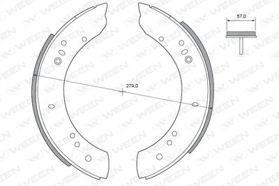 Комплект тормозных колодок WEEN 152-2173 для LAND ROVER 110/127