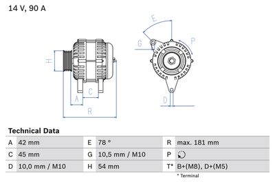 Alternator 0 986 042 091