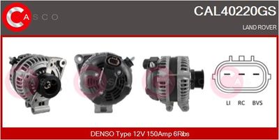 CASCO CAL40220GS Генератор  для LAND ROVER RANGE ROVER III (L322) 4.4 4x4