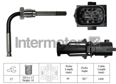 Sensor, exhaust gas temperature Intermotor 27204