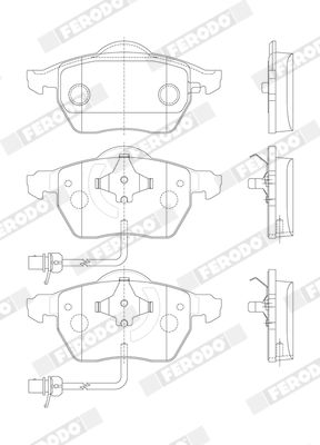 Brake Pad Set, disc brake FDB1717