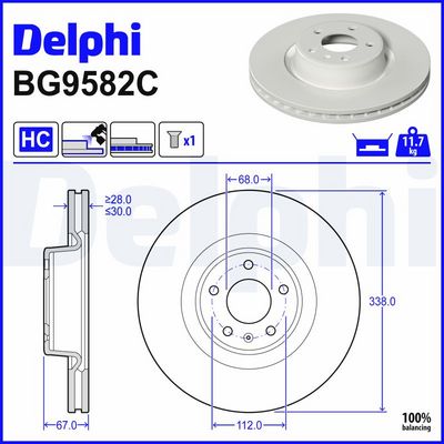 спирачен диск DELPHI