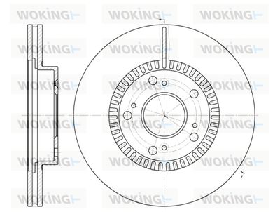 Тормозной диск WOKING D6962.10 для BYD F6
