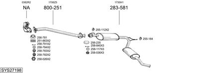 ABGASANLAGE BOSAL SYS27198