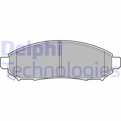 Комплект тормозных колодок, дисковый тормоз DELPHI LP2011 для NISSAN XTERRA