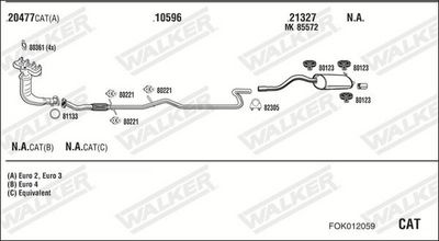 Изпускателна система WALKER FOK012059