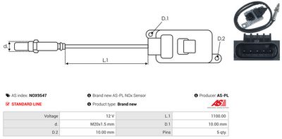 SENZOR NOX INJECTIE ADITIV AS-PL NOX9547 2