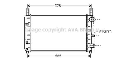 AVA QUALITY COOLING FD2117 Радиатор охлаждения двигателя для FORD FIESTA Автофургон / микроавтобус (F3L, F5L)