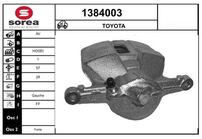 ETRIER FRANA SNRA 1384003