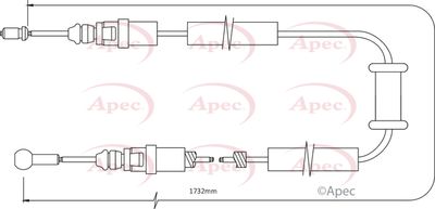 Cable Pull, parking brake APEC CAB1479