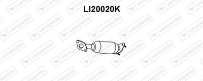 Катализатор VENEPORTE LI20020K для PIAGGIO PORTER