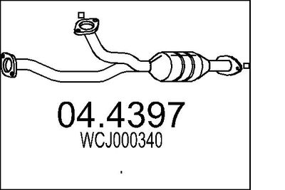 Катализатор MTS 04.4397 для LAND ROVER FREELANDER