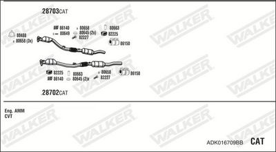 Изпускателна система WALKER ADK016709BB