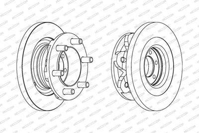 BREMSSCHEIBE FERODO FCR139A 1