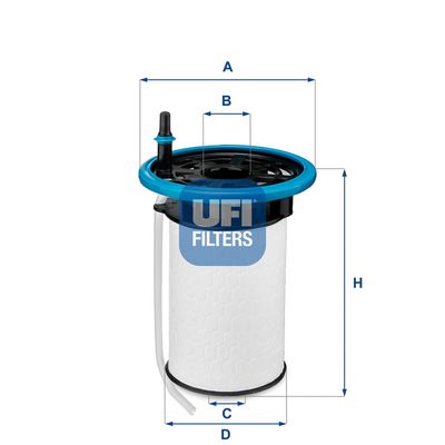 Топливный фильтр UFI 26.052.00 для JEEP COMPASS