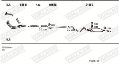 Изпускателна система WALKER VW35155