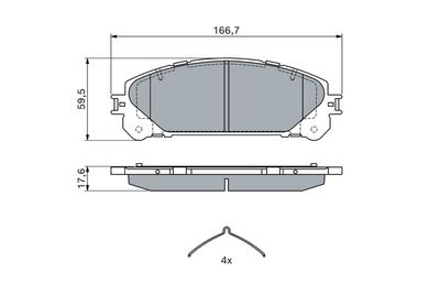 SET PLACUTE FRANA FRANA DISC BOSCH 0986494686 6