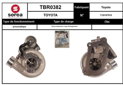 COMPRESOR SISTEM DE SUPRAALIMENTARE SNRA TBR0382