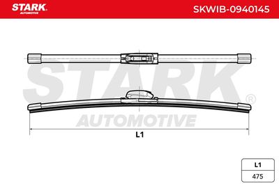 перо на чистачка STARK SKWIB-0940145