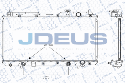 Радиатор, охлаждение двигателя JDEUS M-0130540 для HONDA CR-V