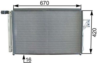 CONDENSATOR CLIMATIZARE MAHLE AC440000P 1