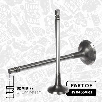 SET AX CU CAME ET ENGINETEAM HV0465VR3 2