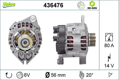 GENERATOR / ALTERNATOR VALEO 436476