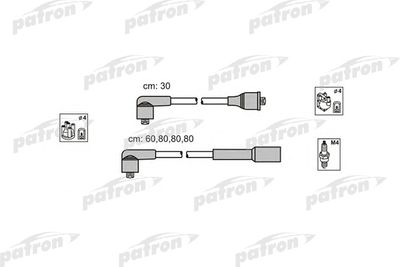 Комплект проводов зажигания PATRON PSCI1012 для AUDI 100