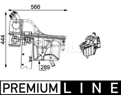 Expansionskärl, kylvätska MAHLE CRT 54 000P