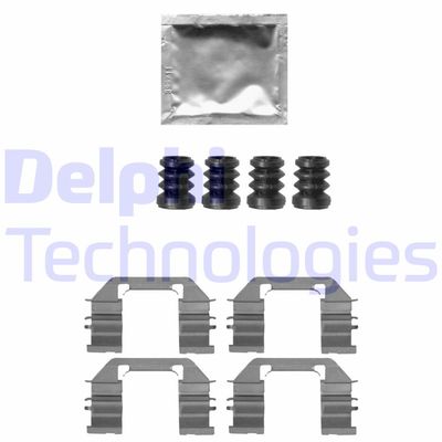 Комплектующие, колодки дискового тормоза DELPHI LX0644 для CHEVROLET AVEO