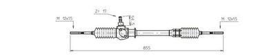 GENERAL RICAMBI FI4072 Рулевая рейка  для FIAT DUNA (Фиат Дуна)