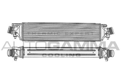 AUTOGAMMA 105470 Интеркулер  для ALFA ROMEO GIULIETTA (940_) 2.0 JTDM (940.FXQ1A)
