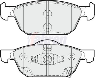 Fahren Brake Pad Set, disc brake FBP3741