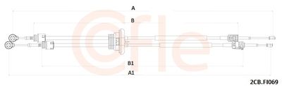 Трос, механическая коробка передач 92.2CB.FI069