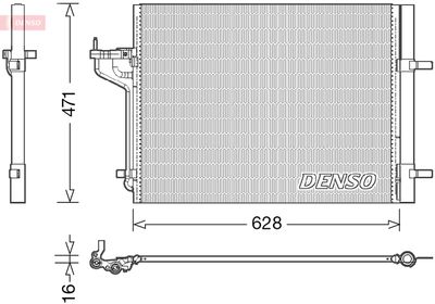 DENSO Condensor, airconditioning (DCN10029)