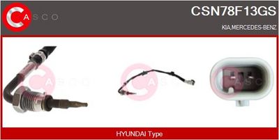 SENZOR TEMPERATURA GAZE EVACUARE