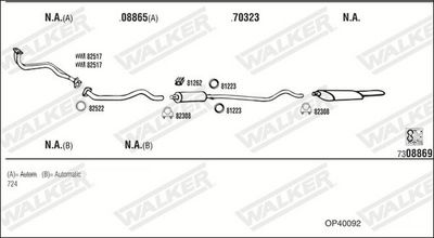 SISTEM DE ESAPAMENT WALKER OP40092