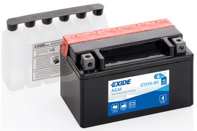 Стартерная аккумуляторная батарея EXIDE ETX7A-BS для SUZUKI GSX