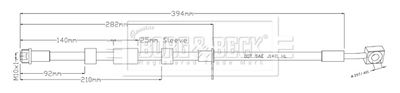 Тормозной шланг BORG & BECK BBH8941 для OPEL INSIGNIA