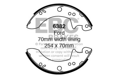 Комплект тормозных колодок EBC Brakes 6382 для LTI TX