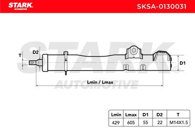 амортисьор STARK SKSA-0130031