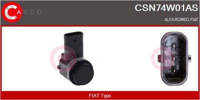 SENSOR AJUTOR PARCARE CASCO CSN74W01AS