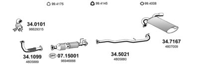 SISTEM DE ESAPAMENT ASSO ART4738