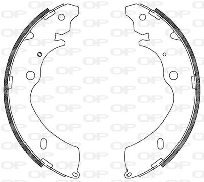 Комплект тормозных колодок OPEN PARTS BSA2124.00 для ISUZU D-MAX