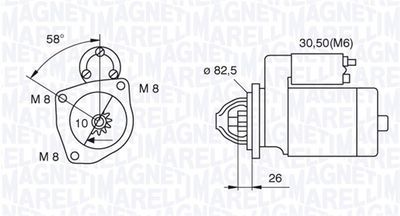 MAGNETI-MARELLI 063521101250 Стартер  для FIAT TIPO (Фиат Типо)
